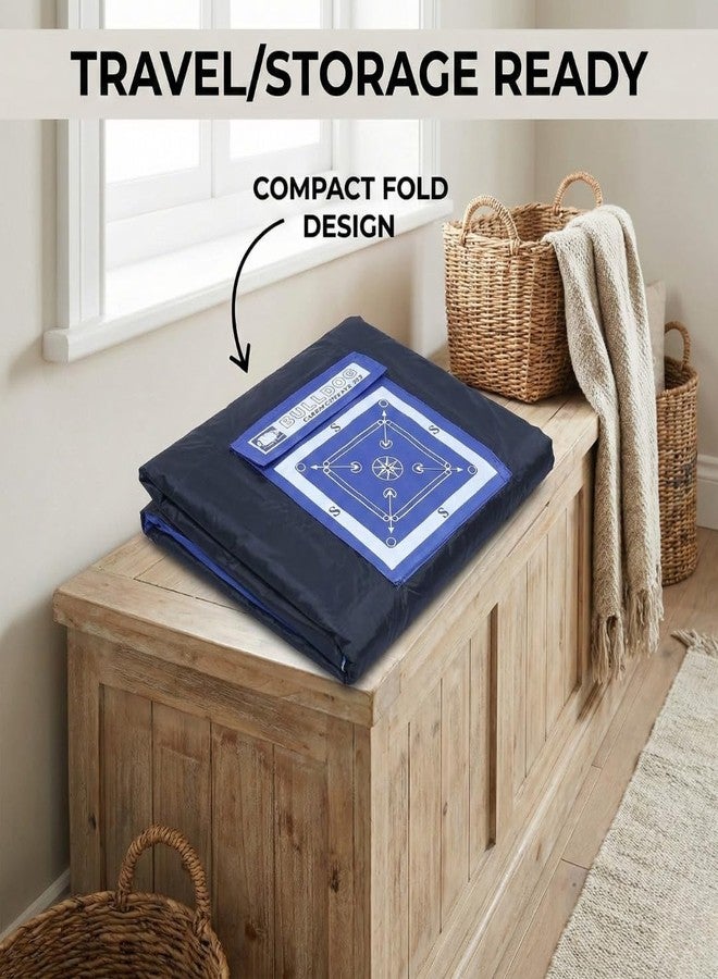 KNK Carrom Board Cover Champion Board Quality - Full & Half Carrom Cover with Extra Pocket for Coins, Striker & Powder (Bulldog Full Cover) - Image 4