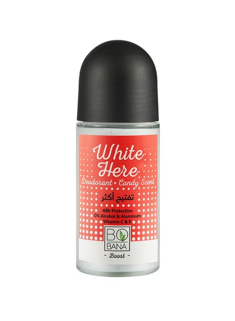 مزيل رائحة “وايت هير” بعطر الحلوى من بوبانا – ٥٠ مل