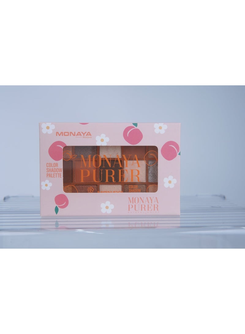 مونايا Y014 لوحة ظلال بيور، باليت آيشادو ثابت ويمتزج بسهولة بألوان طبيعية — مجموعة مكياج ظلال عيون بـ 15 لون - Image 2