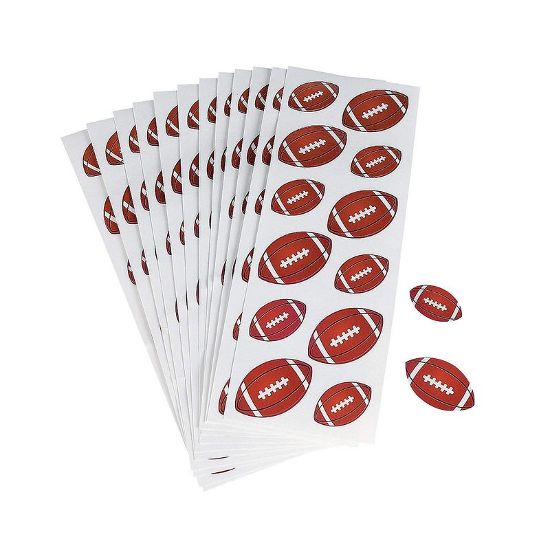 Fun Express Football Stickers - 12 Sheets with 12 Stickers Each - Classroom Stationery and Sports Party Supplies - Image 4