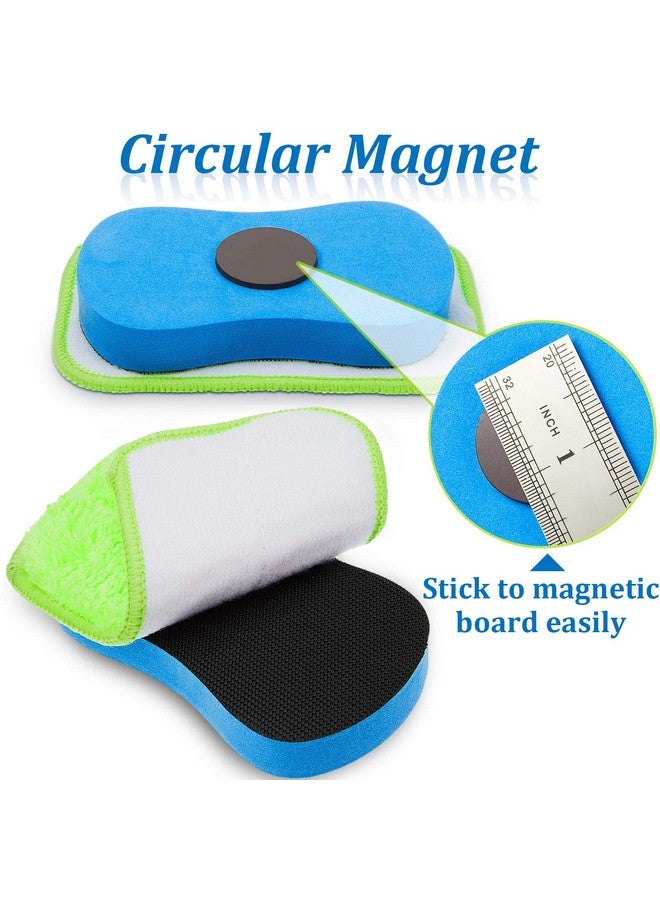 Zonon Microfiber Dustless Chalk Eraser Magnetic Chalkboard Eraser Multipurpose Cleaning Duster Washable Reusable Eraser For Markers, Chalk, Home, Classroom And Office (2 Pieces) - Image 4