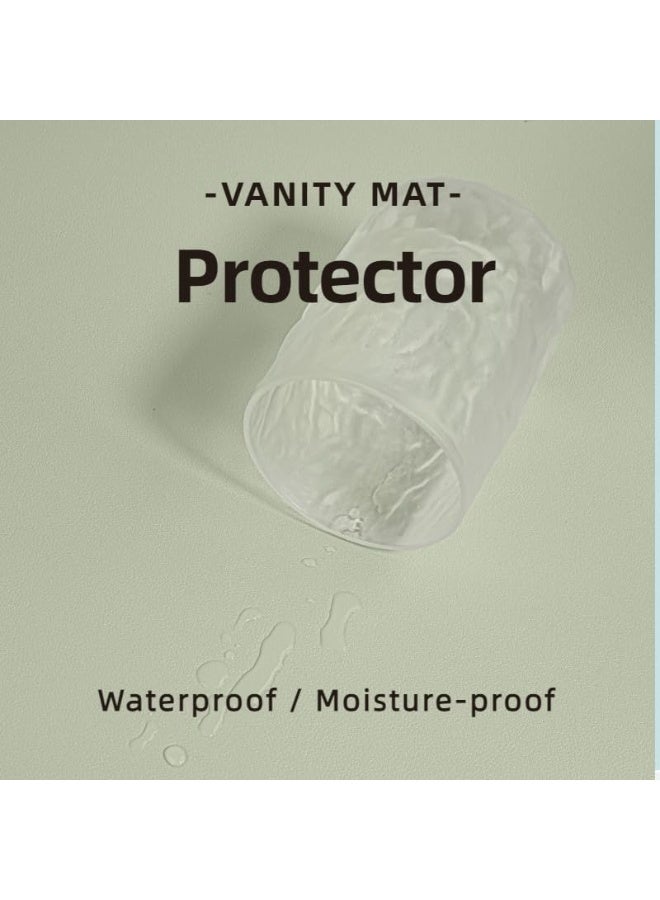 FAYET PU Leather Desk Mat 40×80cm, Waterproof and Oilproof Desk Blotter Protector for Office, Home, Vanity Table  (Style 1) - Image 3