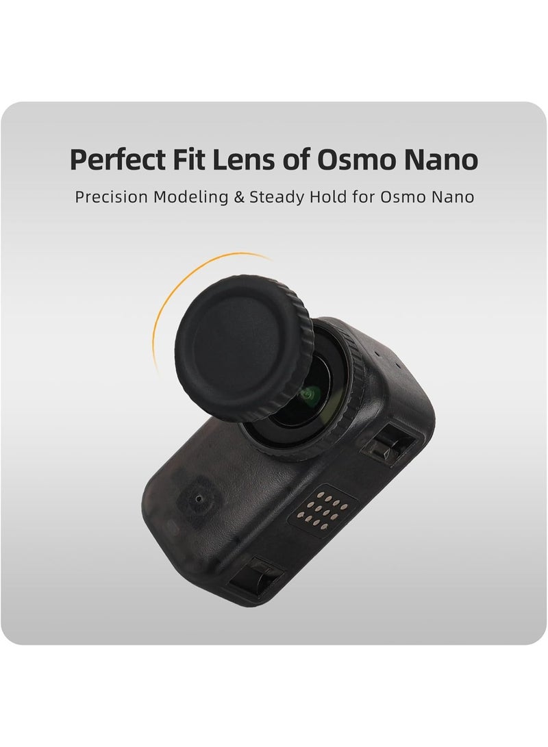 1PCS غطاء عدسة السيليكون لـ DJI Osmo Nano,حماية عدسة مقاومة للصدمات المضادة للخدش,غطاء عدسة الكاميرا الناعم والمتام لأكسسوارات Osmo Nano - Image 3