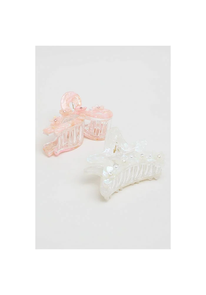 2 Piece Embellished Claw Clips