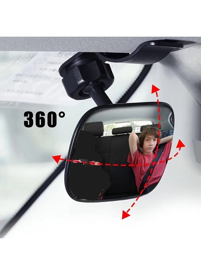 Automotive Interior Rearview Baby Mirror right Wide Angle Convex Mirror for Infant Toddler Child Children Backseat Adjustable Rearview - Image 5