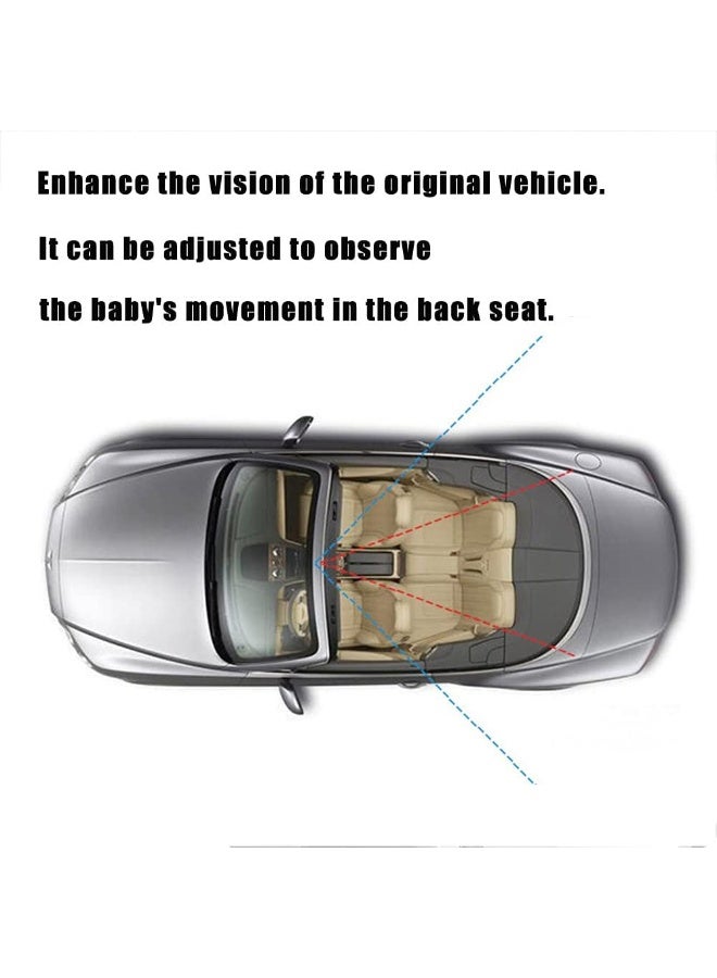 Automotive Interior Rearview Baby Mirror right Wide Angle Convex Mirror for Infant Toddler Child Children Backseat Adjustable Rearview - Image 3