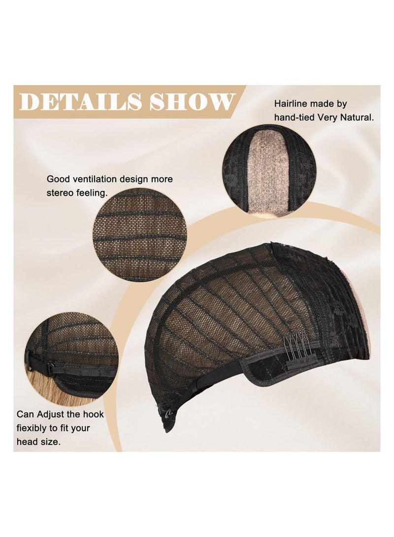 إستيل شعر مستعار طويل متموج أشقر متدرج للنساء 26 بوصة الجزء الأوسط شعر مستعار مموج ومجعد ذو مظهر طبيعي من الألياف الاصطناعية المقاومة للحرارة للاستخدام اليومي للحفلات (أشقر متدرج) - Image 5