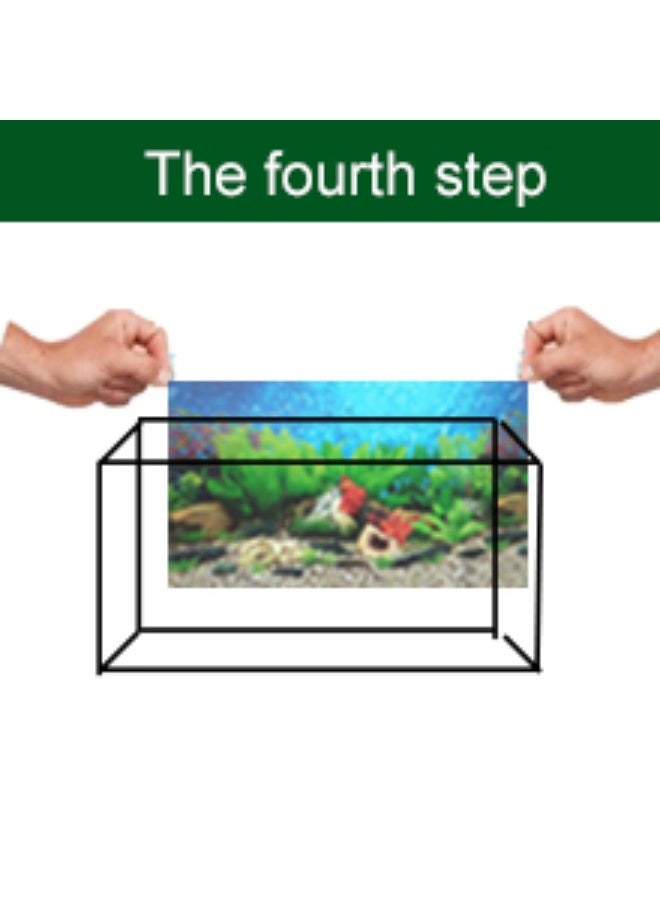 HUANXIN HOME Fish tank sticker wallpaper seaweed background aquarium background decoration water plant fish tank background 30cm x 30cm - Image 4