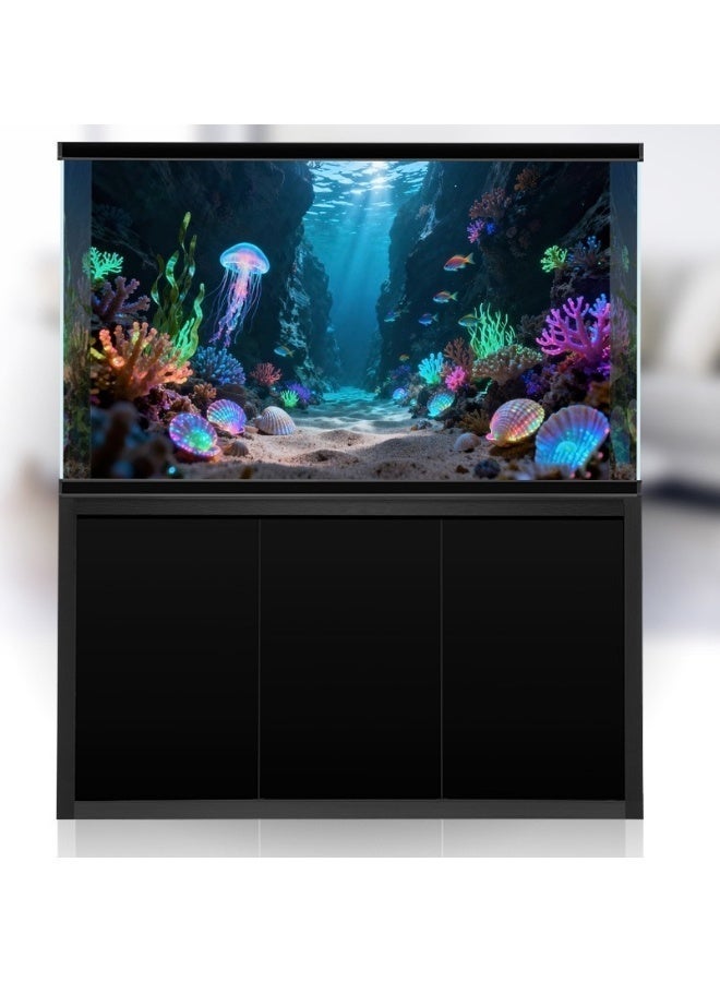 HUANXIN HOME Fish tank sticker wallpaper seaweed background aquarium background decoration water plant fish tank background 30cm x 30cm - Image 2