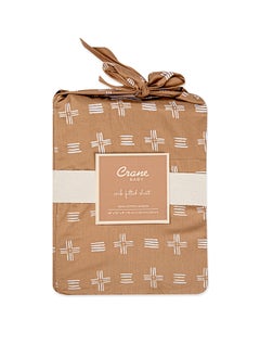 Crane BABY Kendi Crib Sheet (Copper Dash)  - Image 1