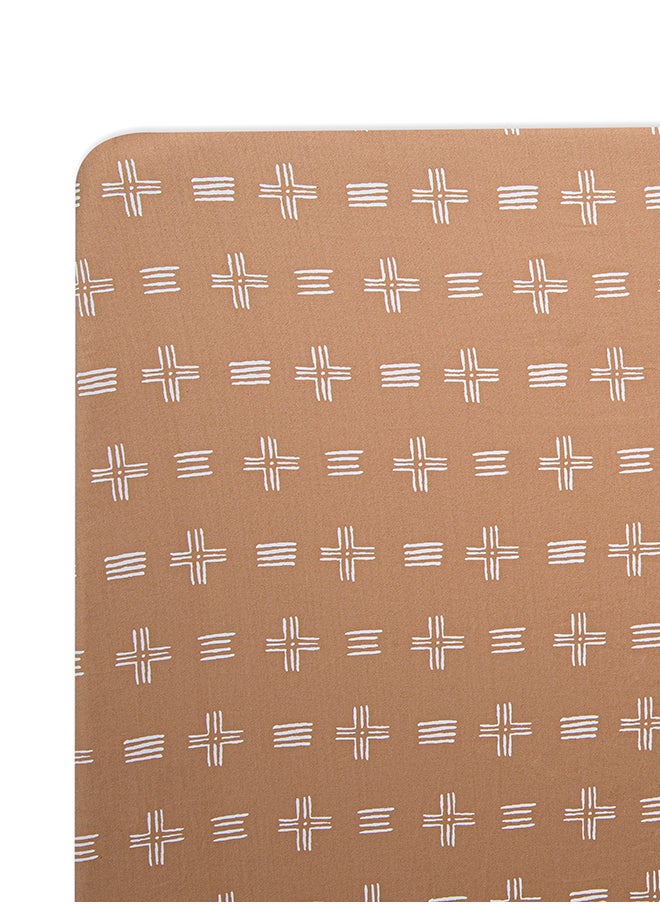 Crane BABY - Kendi Crib Sheet (Copper Dash) - Image 1