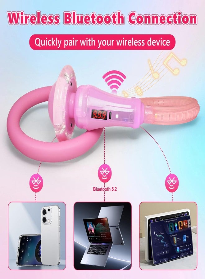 juman Skip Ball for Kids, Foldable Skip Ball Ankle Toy with Wireless Bluetooth, 3 Fun Modes, Colorful Light-Up Wheel & Glowing Rod, Girl Birthday Gifts for Age 6 7 8 9 10+,Girls Outdoor Toys - Image 2