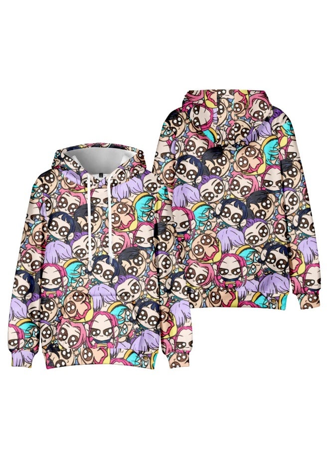 general KPop Demon Hunters3D digital printing Hooded sweater gift for family and friends - Image 1