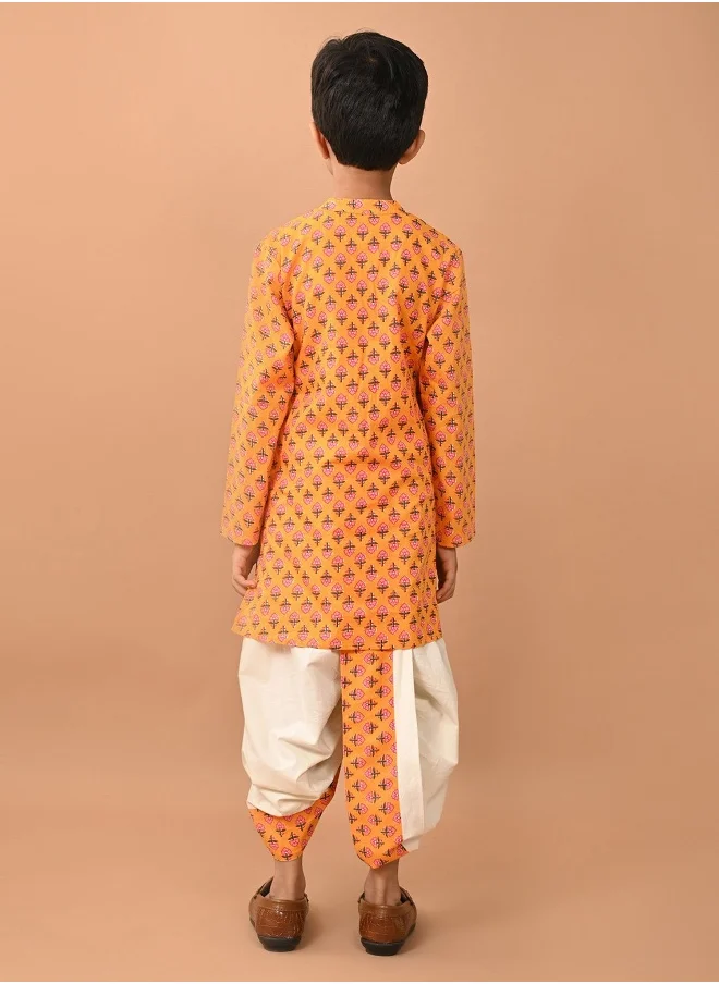 LILPICKS Printed Dhoti Kurta Set