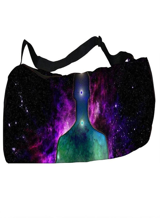Active Elements Latest Poly Canvas Yoga Mat Bag/Cover. Easy Fit up to 4 mm Thick Yoga Mat. Print Design : Moksha Meditation a Yogic Path - Image 2