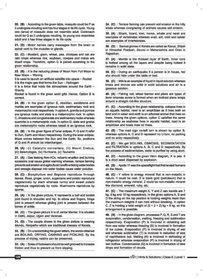 MTG Science (NSO) Olympiad Previous Years Papers with Mock Test Paper - Class 5, Olympiad Books For 2022-23 Exam