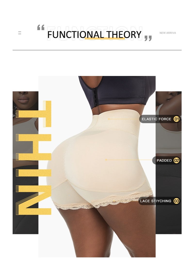 KUYING High Waisted Anti Glare Postpartum Waist Cinching And Hip Lifting Safety Pants For Body Shaping Set Of 2 - Image 4