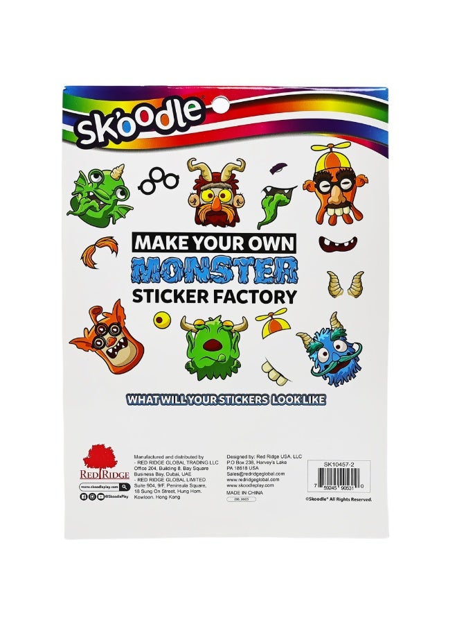 SKOODLE Monster Sticker Factory | Make Your Own Sticker |  Art & Craft kit | Fun Activity For Kids | Age 3+ - Image 3