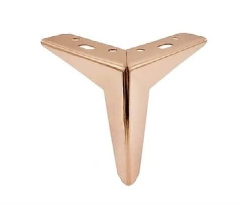 Krishna Sales Agency 4PC Metal Star Shaped Furniture Legs Latest Style Coffee Table Sofa Feet Kitchen Table Legs Bathroom Cabinet Cupboard Feet DIY Furniture Hardware 4 inches Rose Gold  - Image 4