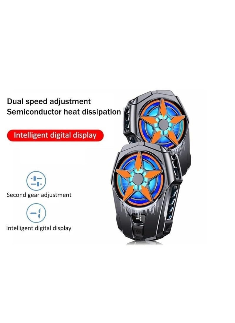 ELTRAZONE SL-09 Mobile Phone Radiator with Digital Display – Advanced Semiconductor Cooling Fan for Smartphones – Fast Heat Dissipation, Real-Time Temperature Monitoring, and Efficient Cooling for Gaming, Streaming, and Prolonged Mobile Use – Portable & USB Powered - Image 2