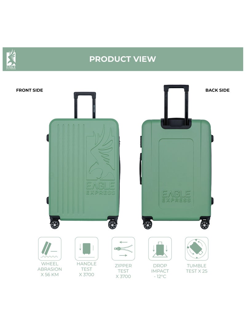 Eagle Express SUPERIOR ABS HARD TROLLEY 24 INCH TEA GREEN - Image 3
