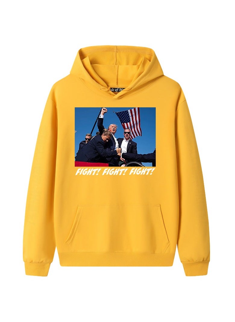 KUYING - New Trump Print Hoodie - Image 1