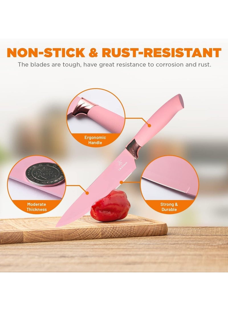 Professional-Grade Kitchen Knife & Utensil Set with Heat-Resistant Silicone Tools - Image 2