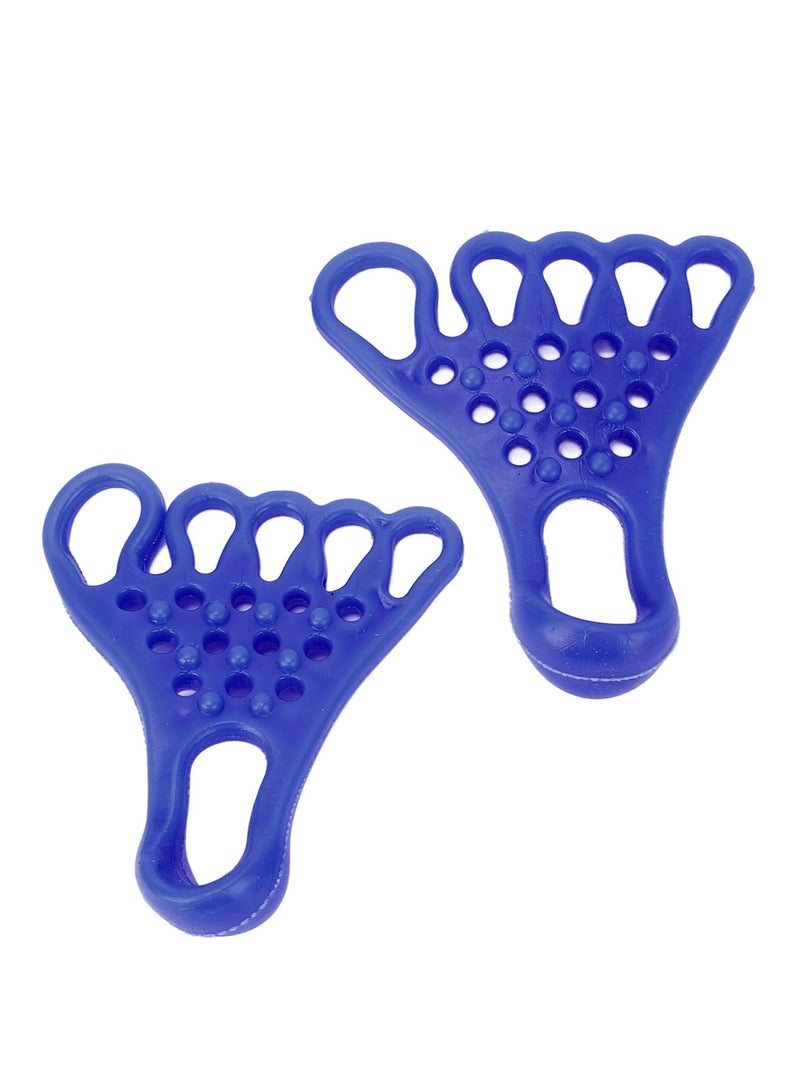 اسم المحتوى ناريلا مطوي القدم، آلة استرخاء العضلات، فاصل تدليك القدم TPR لتمديد العضلات للياقة البدنية (أزرق) - Image 1
