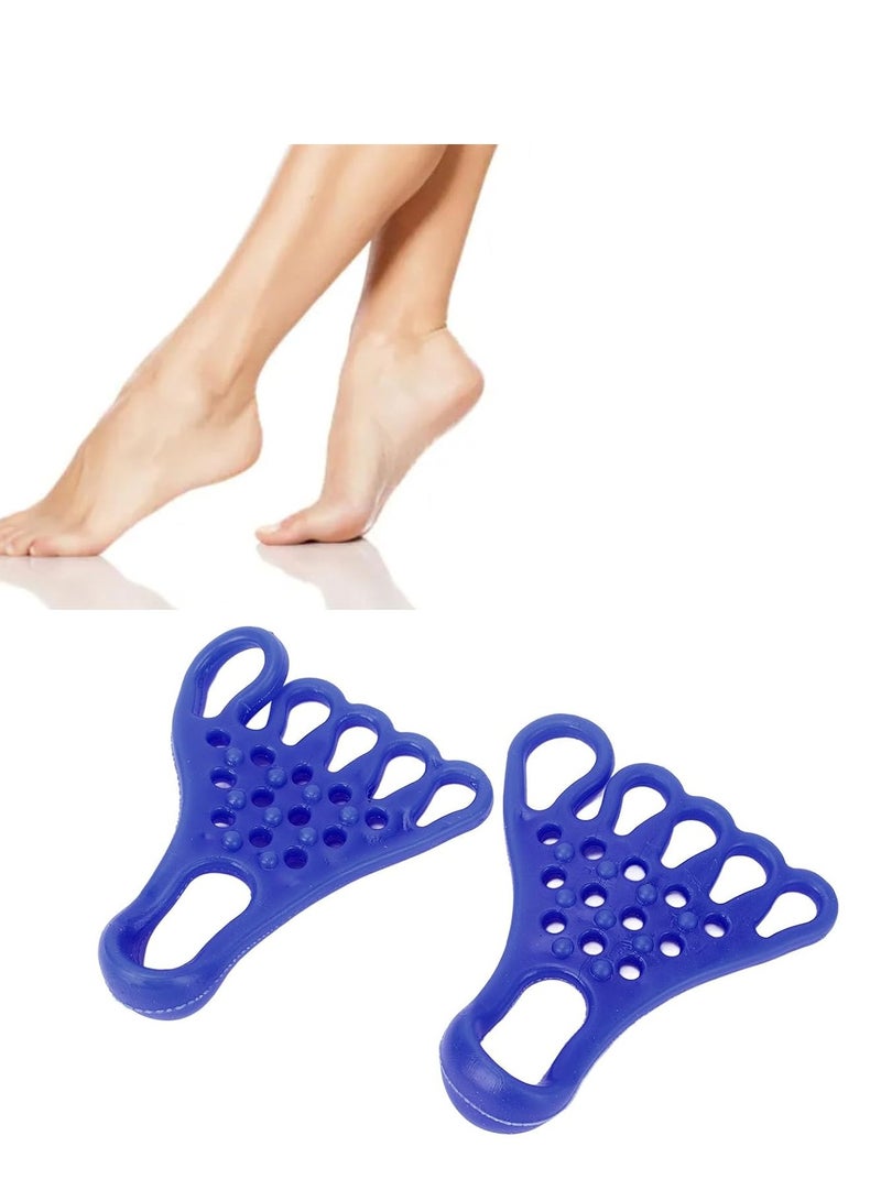 اسم المحتوى ناريلا مطوي القدم، آلة استرخاء العضلات، فاصل تدليك القدم TPR لتمديد العضلات للياقة البدنية (أزرق) - Image 4