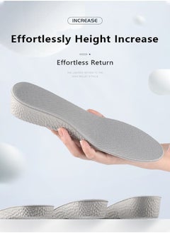 Bliszaar 1pair Height Increasing Insoles, Invisible Unisex Female Height Increasing Insertion Pad Heel Support Height Increasing Pad 3.5cm, EU 35-37  - Image 2