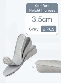 Bliszaar 1pair Height Increasing Insoles, Invisible Unisex Female Height Increasing Insertion Pad Heel Support Height Increasing Pad 3.5cm, EU 35-37  - Image 1