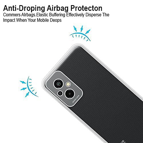 VIDO Transparent Back Case Cover for Xiaomi Redmi 11 Prime 4G (Soft & Flexible & Camera Protection Back Case) - Image 2