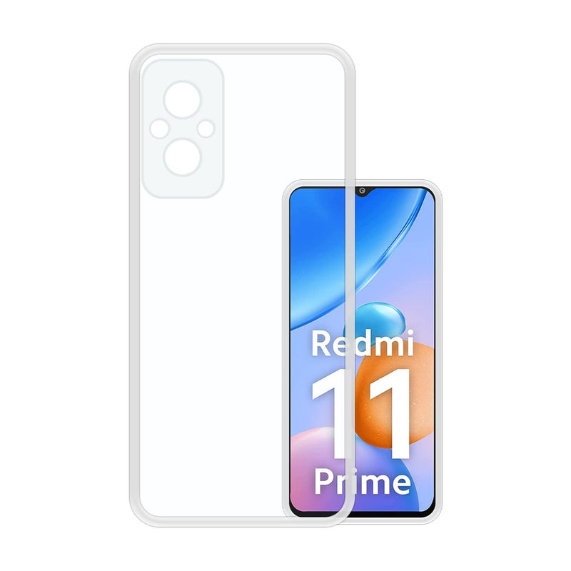 VIDO Transparent Back Case Cover for Xiaomi Redmi 11 Prime 4G (Soft & Flexible & Camera Protection Back Case) - Image 5
