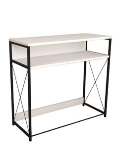 AGD Coffee Corner Table, Entryway Console Table, To Arrange And Organize Your Needs - White / Black  - Image 4
