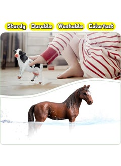 KECIABO Animal Figurines, Big Animal Toys, 8 Pcs Farm Animals Figurines Toys, Realistic Plastic Animals Playset, Educational Learning Toy Set For Kids Toddlers  - Image 4