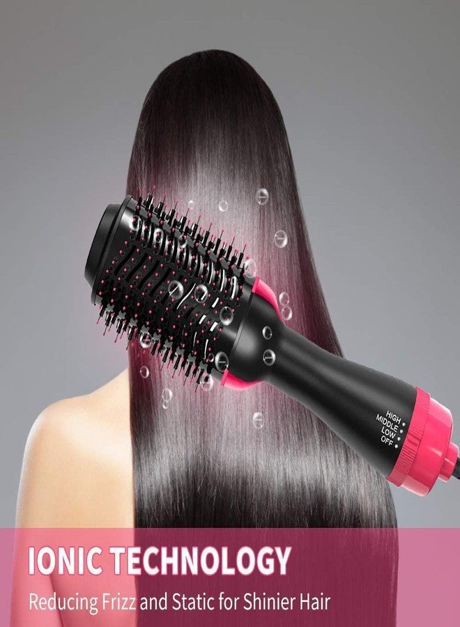 Krishav Trendz Hair Dryer Brush Professional 4 In 1 One Step Volumizer Hair Dryer For Blow Drying Hot Air Brush One Step Styler Straightener In One For Girls & Women Now With Improved Motor, Less Frizz, More Shine And Less Heat Damage For Salon-Style Blowouts 1000 WATTS BLACK Krishav Trendz (2 In 1 Hot Air Hair Brush) - Image 2