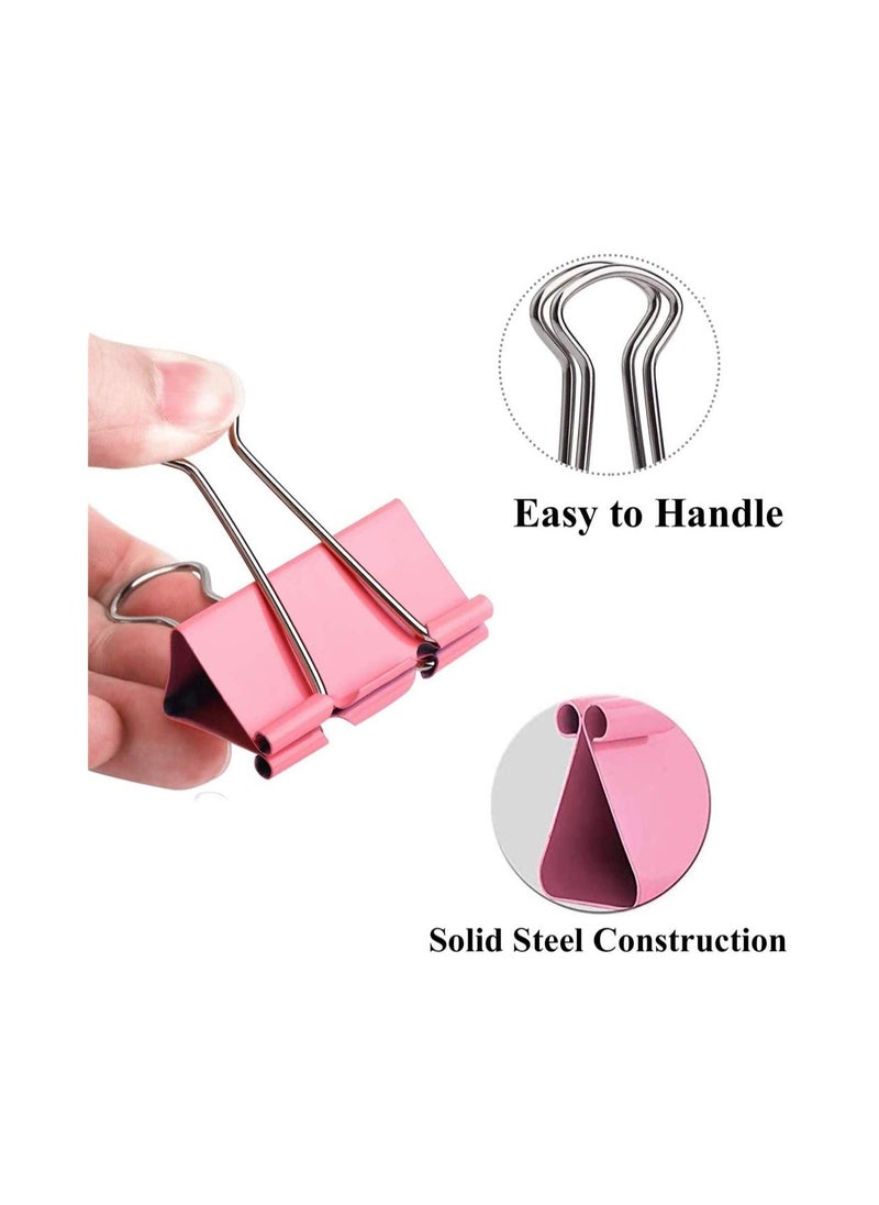 SYOSI - 18 Pcs Colorful Extra Large Binder Clips 2 Inch for Office Colored Binder Clips, Binder Clips, Clips, Paper Clip, Binder Clip, Large Paper Clips, Colorful Binder Clips, Clips for Paperwork - Image 1