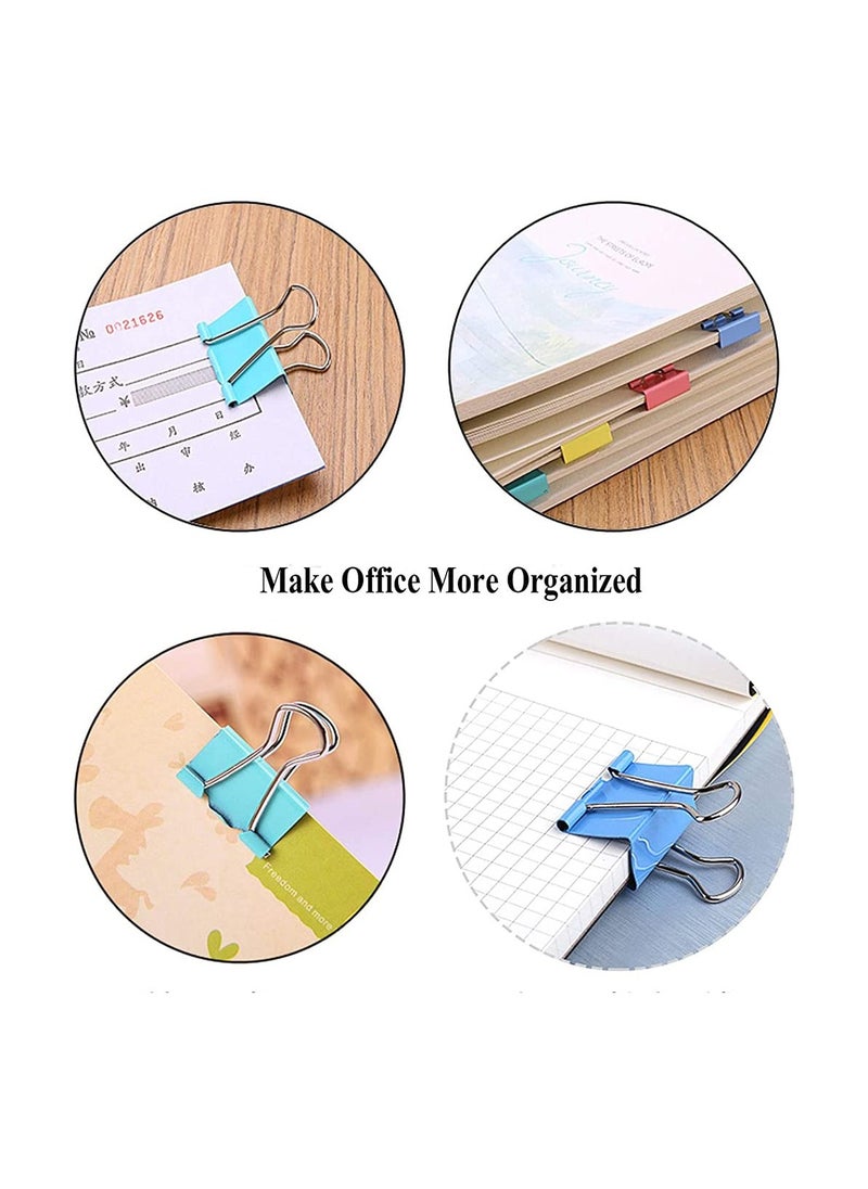 SYOSI - 18 Pcs Colorful Extra Large Binder Clips 2 Inch for Office Colored Binder Clips, Binder Clips, Clips, Paper Clip, Binder Clip, Large Paper Clips, Colorful Binder Clips, Clips for Paperwork - Image 1