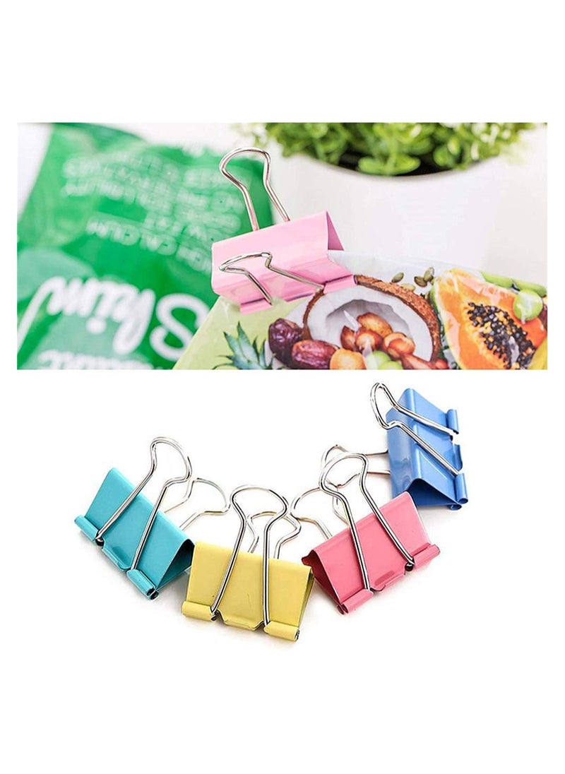 SYOSI - 18 Pcs Colorful Extra Large Binder Clips 2 Inch for Office Colored Binder Clips, Binder Clips, Clips, Paper Clip, Binder Clip, Large Paper Clips, Colorful Binder Clips, Clips for Paperwork - Image 1