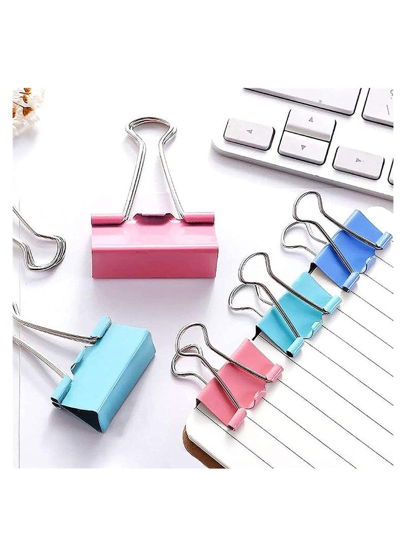 SYOSI - 18 Pcs Colorful Extra Large Binder Clips 2 Inch for Office Colored Binder Clips, Binder Clips, Clips, Paper Clip, Binder Clip, Large Paper Clips, Colorful Binder Clips, Clips for Paperwork - Image 1