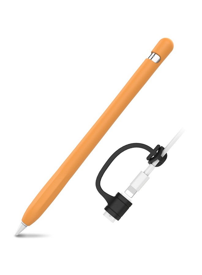 Ahastyle حافظة مضادة للانزلاق من السيليكون لحماية القلم [مجموعة ربط محول الكابل المضافة] متوافقة مع قلم أبل الجيل الأول - Image 1