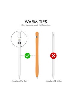 Ahastyle Anti Slip Case Sleeve Silicone Protective Skin [ Added Cable Adapter Tether Kit] Compatible With Apple Pencil 1St Generation  - Image 3