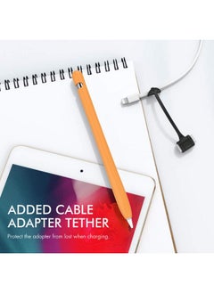 Ahastyle Anti Slip Case Sleeve Silicone Protective Skin [ Added Cable Adapter Tether Kit] Compatible With Apple Pencil 1St Generation  - Image 4