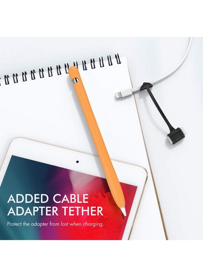 Ahastyle حافظة مضادة للانزلاق من السيليكون لحماية القلم [مجموعة ربط محول الكابل المضافة] متوافقة مع قلم أبل الجيل الأول - Image 4