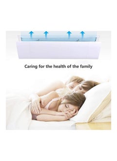 NIBEMINENT Anti Direct Blowing Retractable Air Conditioning Deflector T70 White  - Image 2