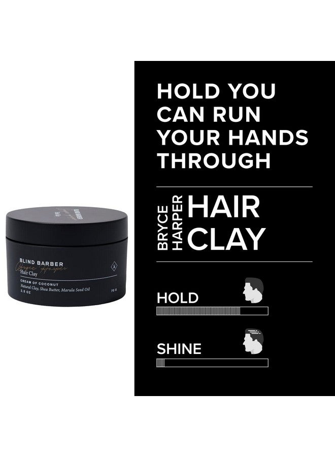 Blind Barber Bryce Harper Hair Clay for Men - Matte Water-Based Styling Product for Volume and Medium to Strong Hold (2.5 Oz) - Image 3