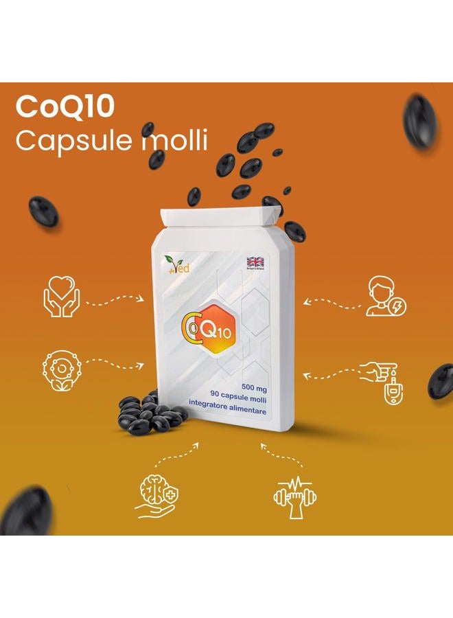 Ved Co Enzyme Q10 500mg 90 Capsules (Softgels) GMP Guaranteed Quality - Image 2