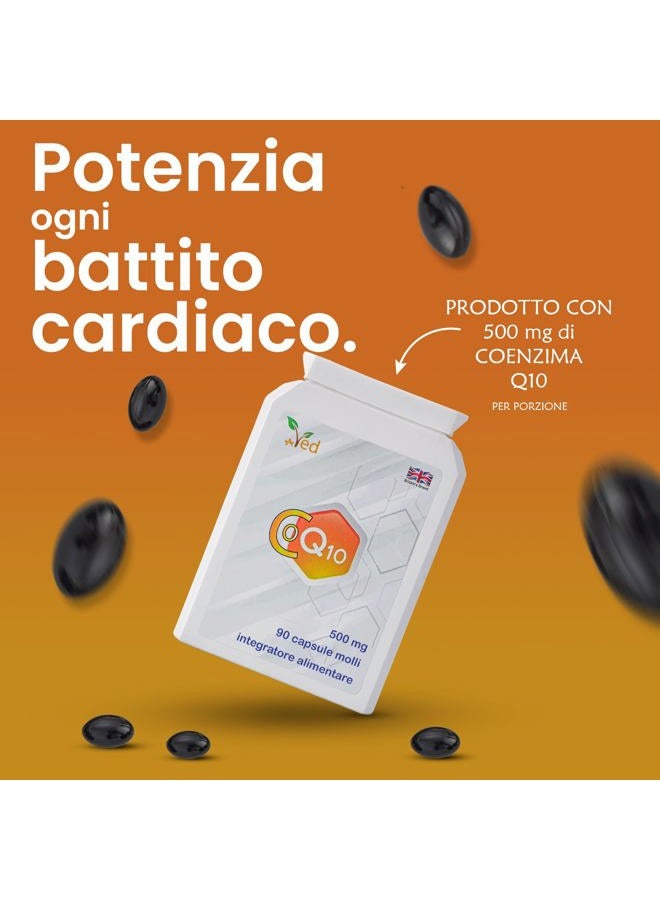 Ved Co Enzyme Q10 500mg 90 Capsules (Softgels) GMP Guaranteed Quality - Image 5