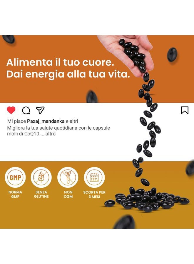 Ved Co Enzyme Q10 500mg 90 Capsules (Softgels) GMP Guaranteed Quality - Image 3