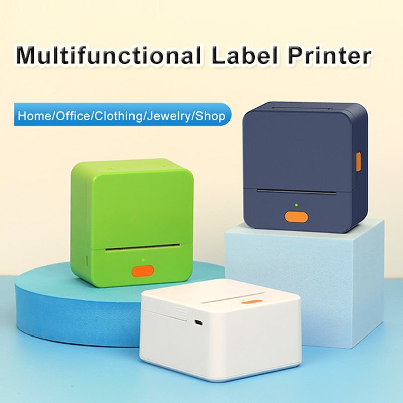 Thermal Label Maker: 57mm 203DPI BT & USB Rechargeable 1500mAh Portable Printer - Ink-Free Cost-Saving Sticker Maker for Home, Office, On-the-Go Use - Image 2